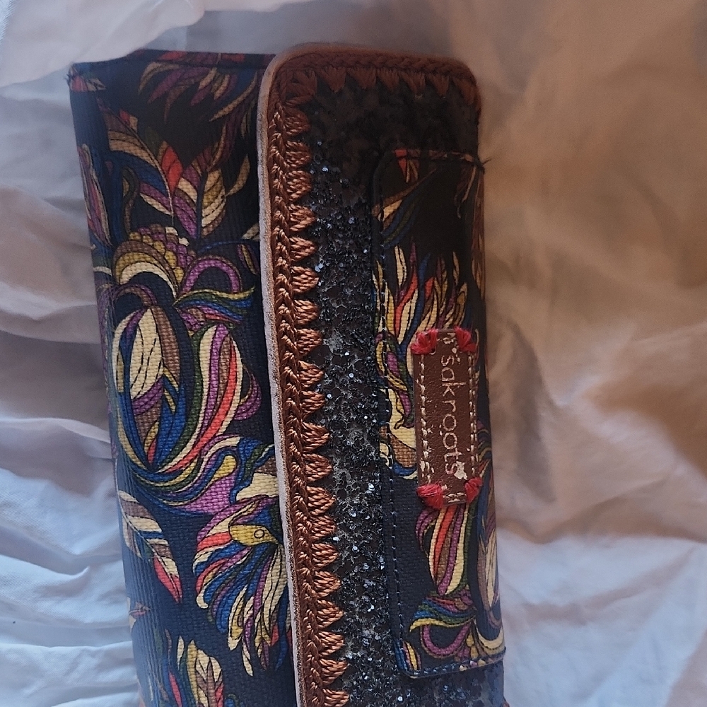 Sakroots Black and Multicolor Wallet
